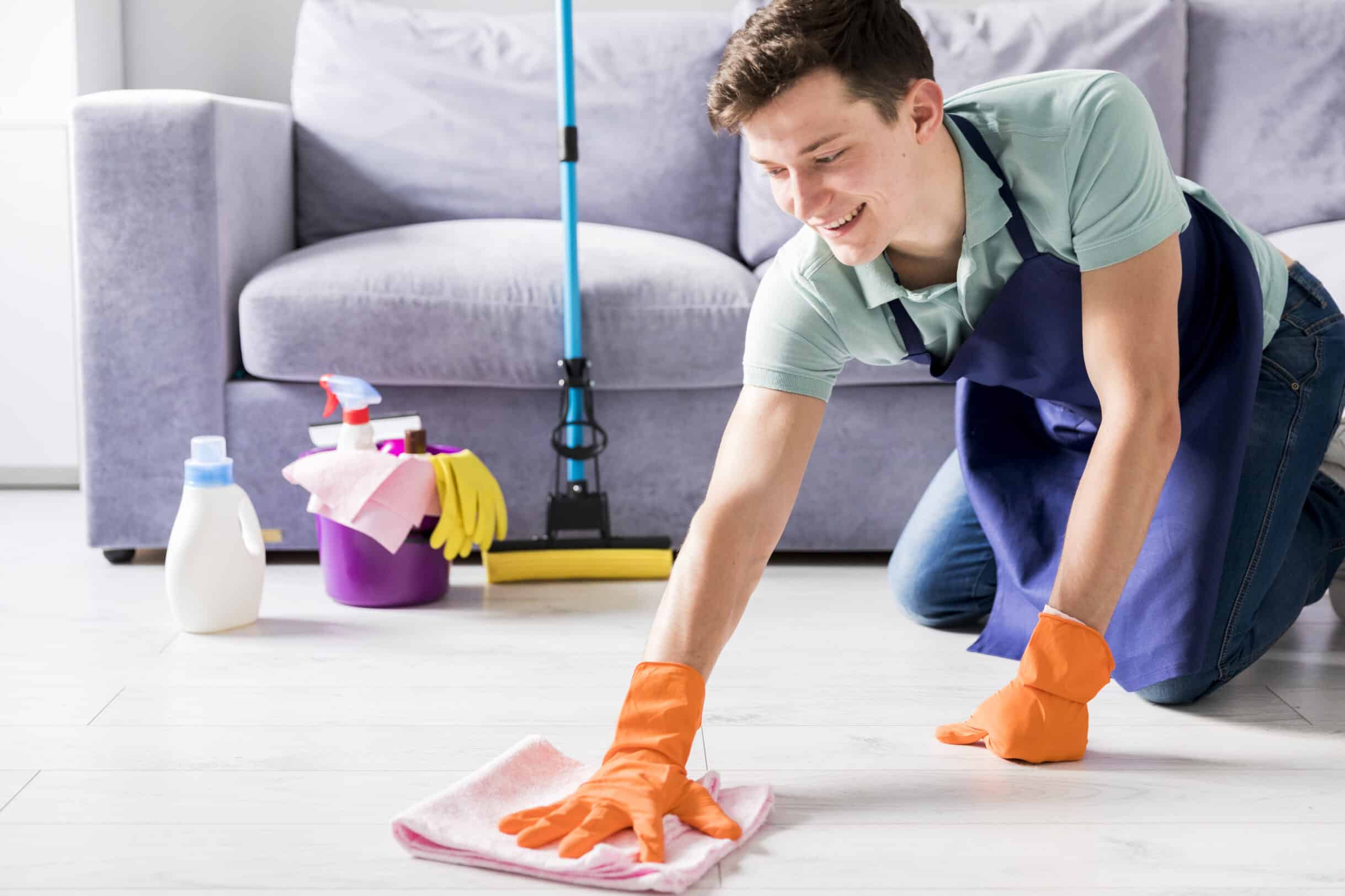 man-cleaning-his-home
